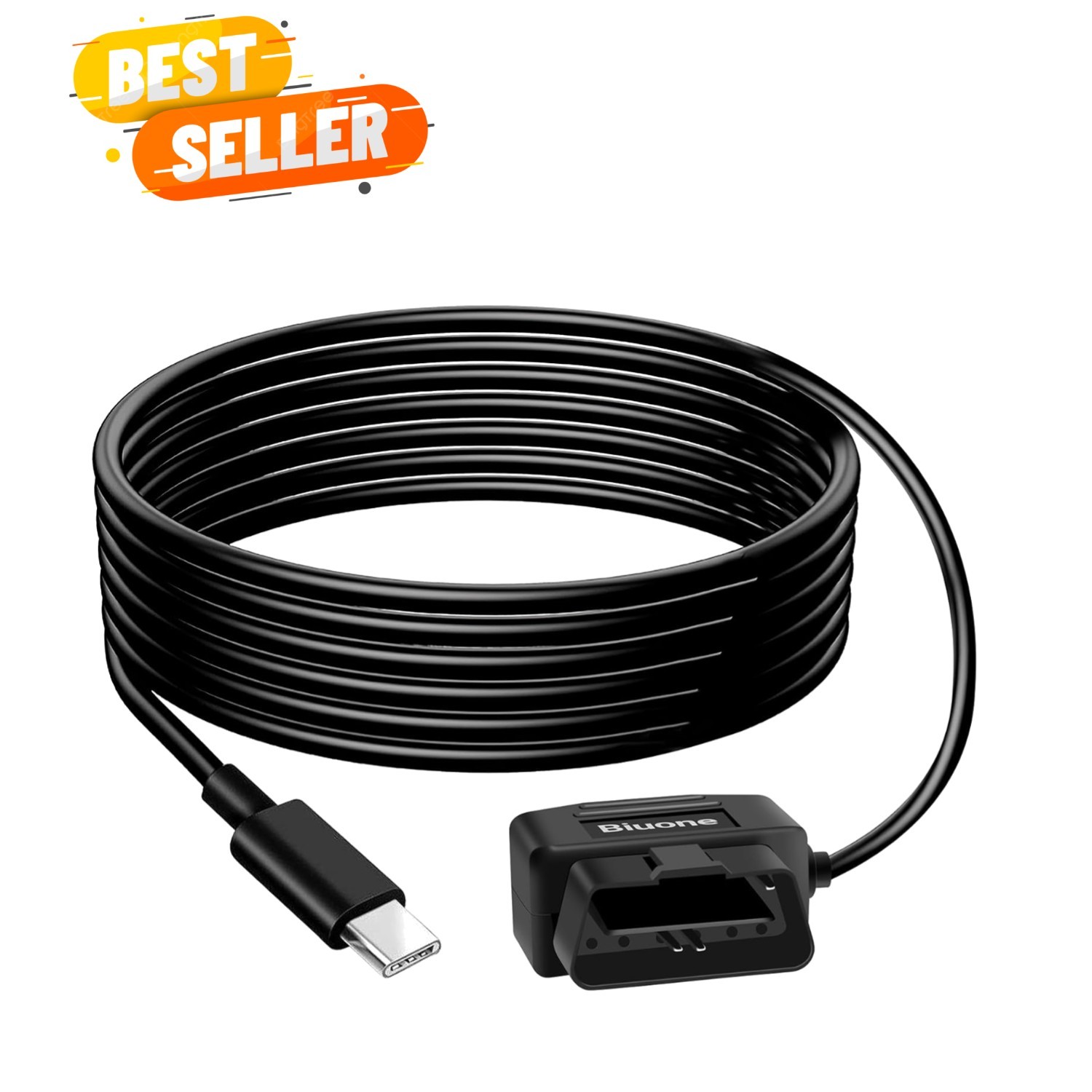 OBD Power Cable for Dash Camera Charger to USB Cable, 24 Hours Surveillance/A…