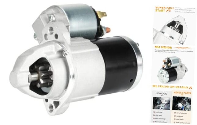 Starter for Chrysler Sebring 2.4L 2007-2010, Dodge Caliber 1.8L 2.0L 2.4L 2007