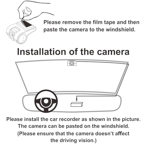 Dashboard Camera for car Radio with 1080P High Definition Night Vision DVR