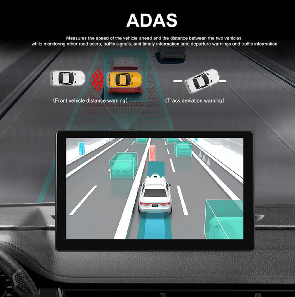 Car Dash Cam Touch Screen Video Recorder Bluetooth Dual Lens DVR For Carplay 4K