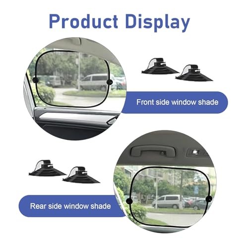 6PCS Car Window Shade, Window Sunshade for Side Window Front 55.12×27.56 inches