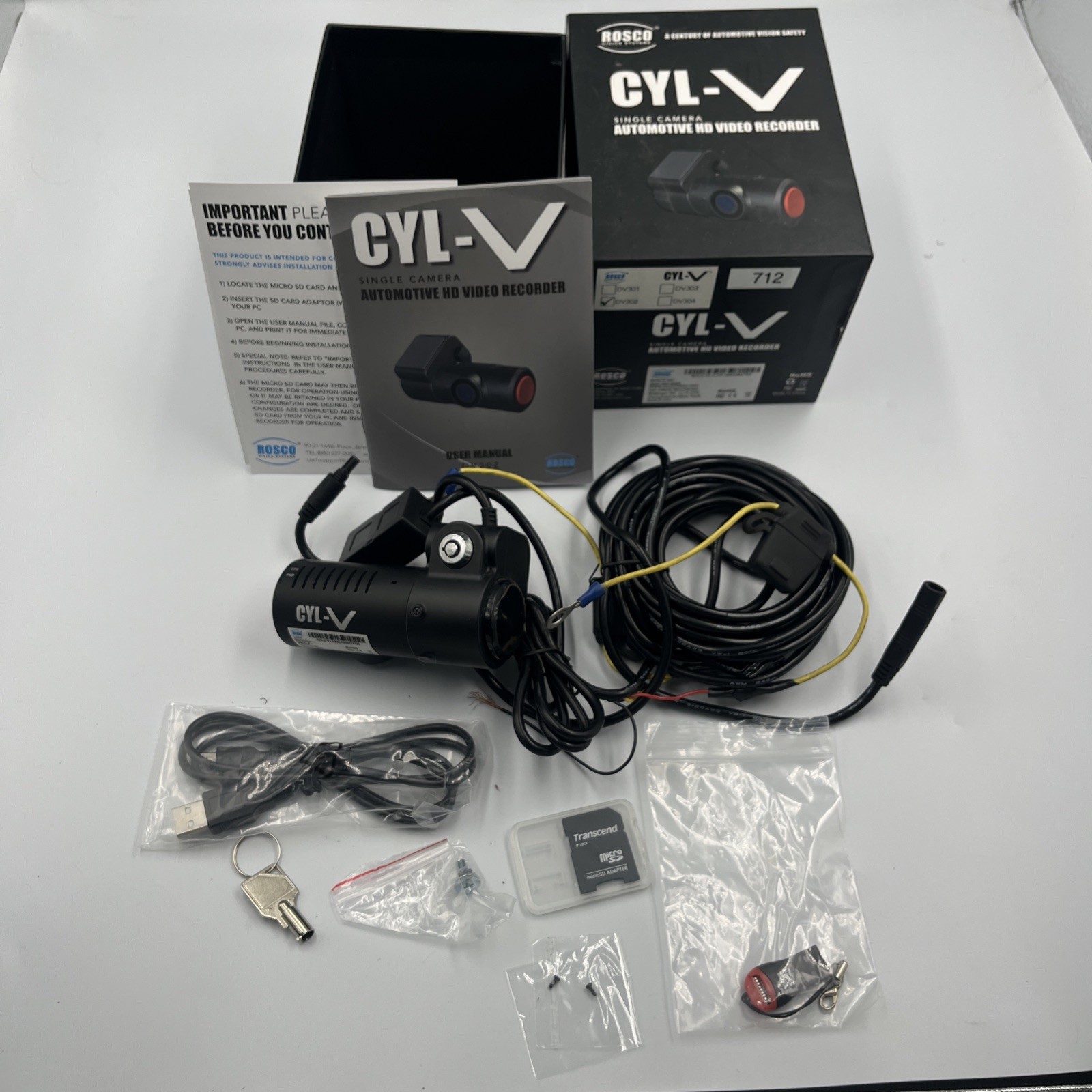 Lot Of 8 – CYL-V Automotive HD Video Recorder DV302 w/ GPS Rosco Vision Untested