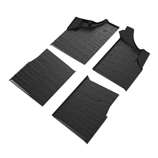 TPE Floor Mats for Can Am Defender Max, Front Rear Anti-Slip Rubber Floor Mats
