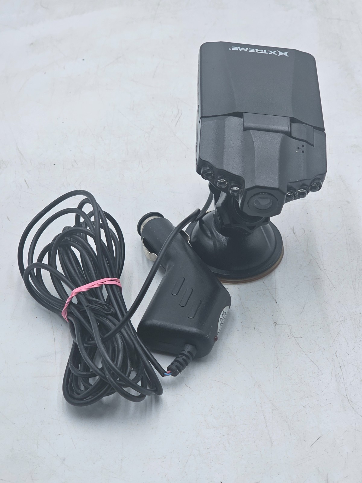XTREME dash camera along with automobile plug in and wire