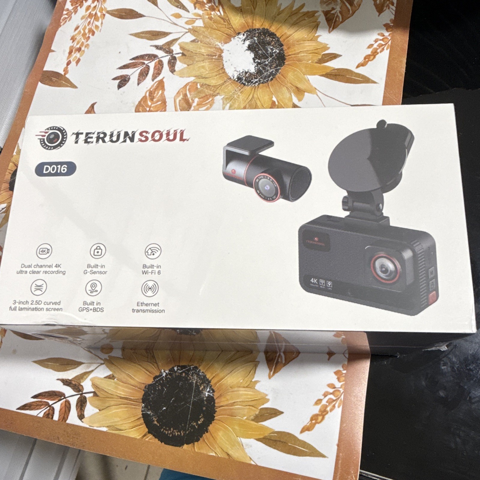 Terunsoul D016 Dual Channel HD 4K Ultra Clear Recording Dash Camera With GPS