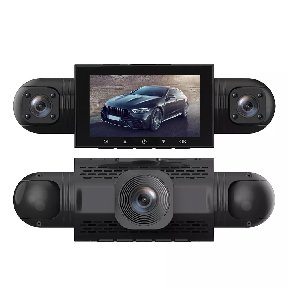 4-Channel Dashcam 360° 1080P HD Car Dash Cam Front Rear Inside Left Right 32GB
