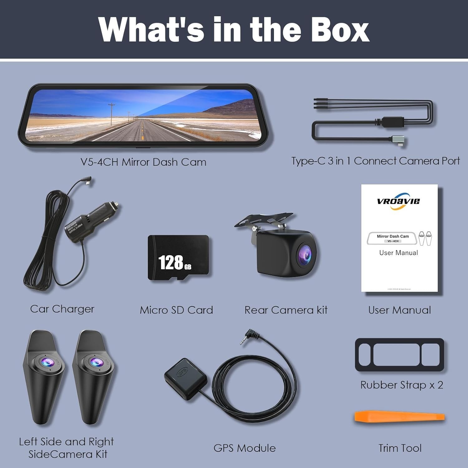 Easy Installation Mirror Dash Cam – No Drilling Needed