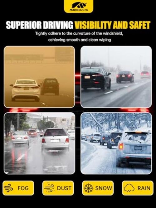 24″+20″+15″ Windshield Wipers Blades Replacement for 2018-2023 Audi Q5, Top