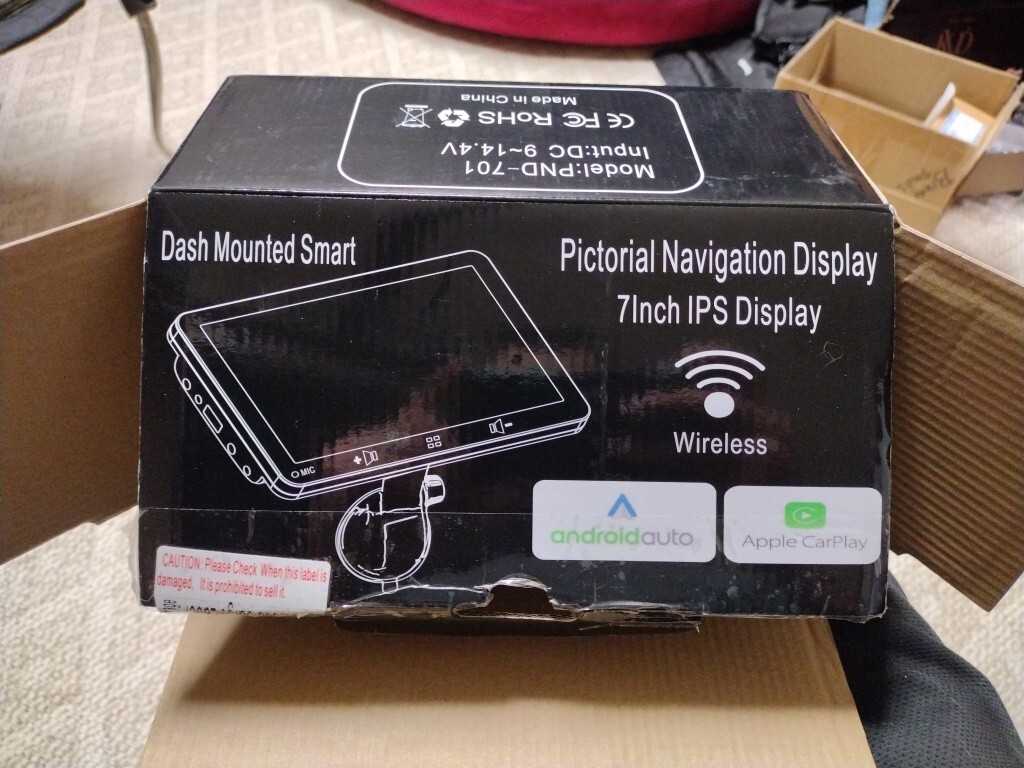 Dash Mounted Smart Pictorial Navigation Display 7 inch IPS Display Wireless