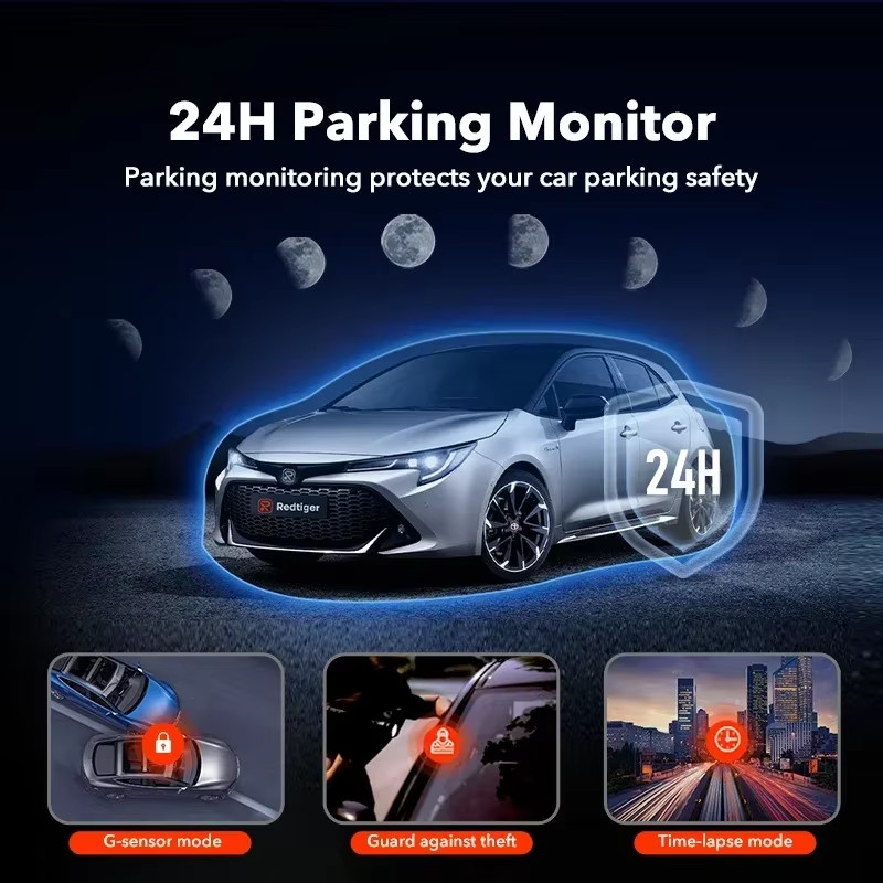 Dash Camera Front and Rear 4K Dash Cam Drive Recorder for Wifi GPS Car Dvr for 2