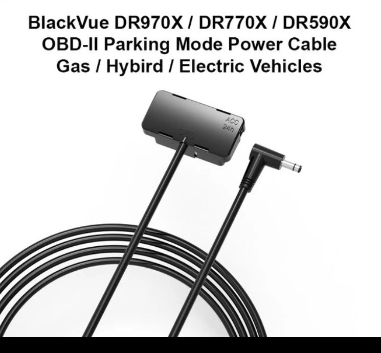 BlackVue DR970X / DR770X / DR590X OBD-II Parking Mode Power Cable (3 pins)