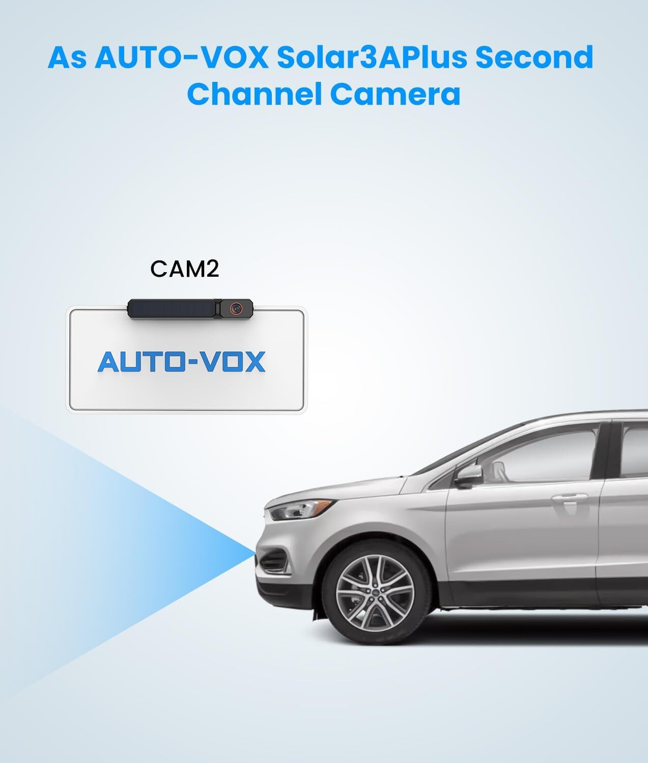 AUTO-VOX Solar Wireless Backup Camera 5″ 1080P Monitor+ 1/2PCS Rear View Cameras