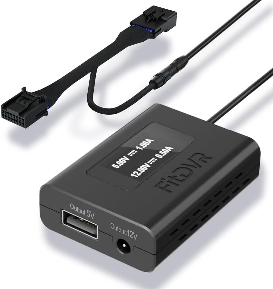 Dash Power Adapter (16-Pin) for Toyota and Lexus and More, Dashcam Charger Ca…
