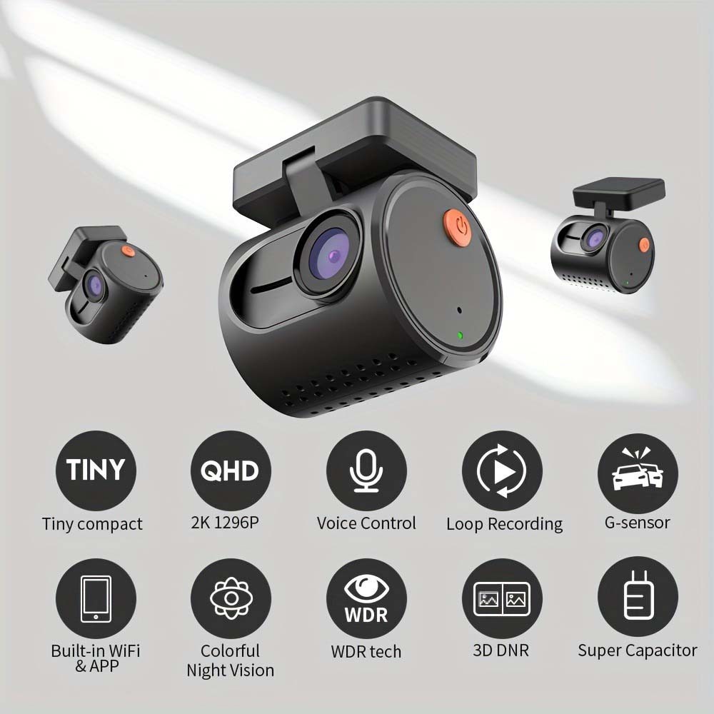 Anti Heat Super Capacitor Dash Camera WDR Correction Mobile Wifi View fits SUVs