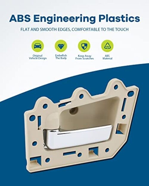 Beige Interior Door Handles – Front Rear Door Handles – Driver Left Passenger