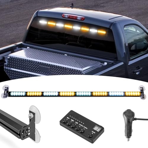 35″ 48 LED Front/Rear Window LED Strobe Lights Compatible with Construction