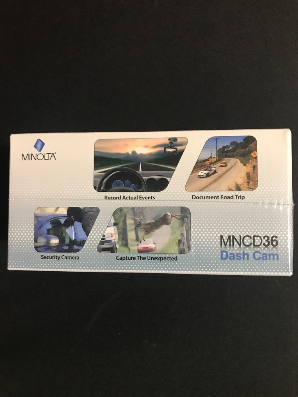 *SEALED* Minolta MNCD36 HD Dash Cam 1080p 3″ LCD Screen 16GB Memory Card Black