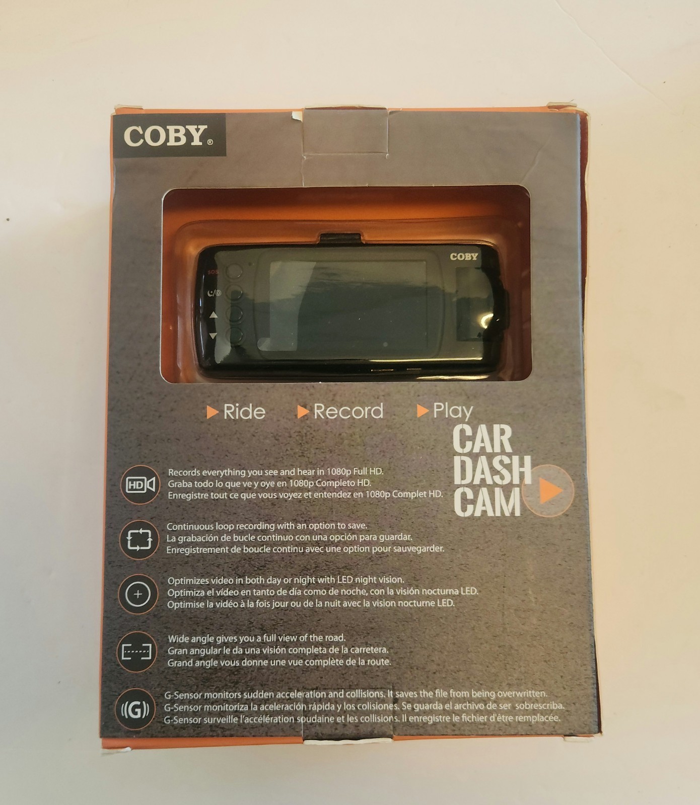 COBY Car Dash Cam HDDCHD-120 NEW!