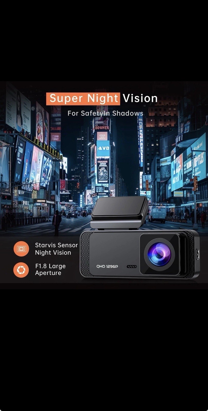 Revolutionary V300 Dash Cam – 24/7 Surveillance, WiFi Control, Ultra-Clear Video