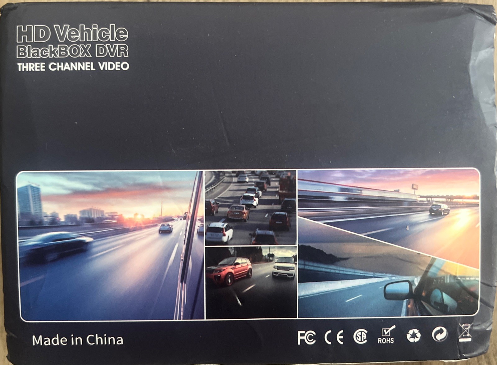 Recording cam for cars for 3 channels, Front,rear and cabin.