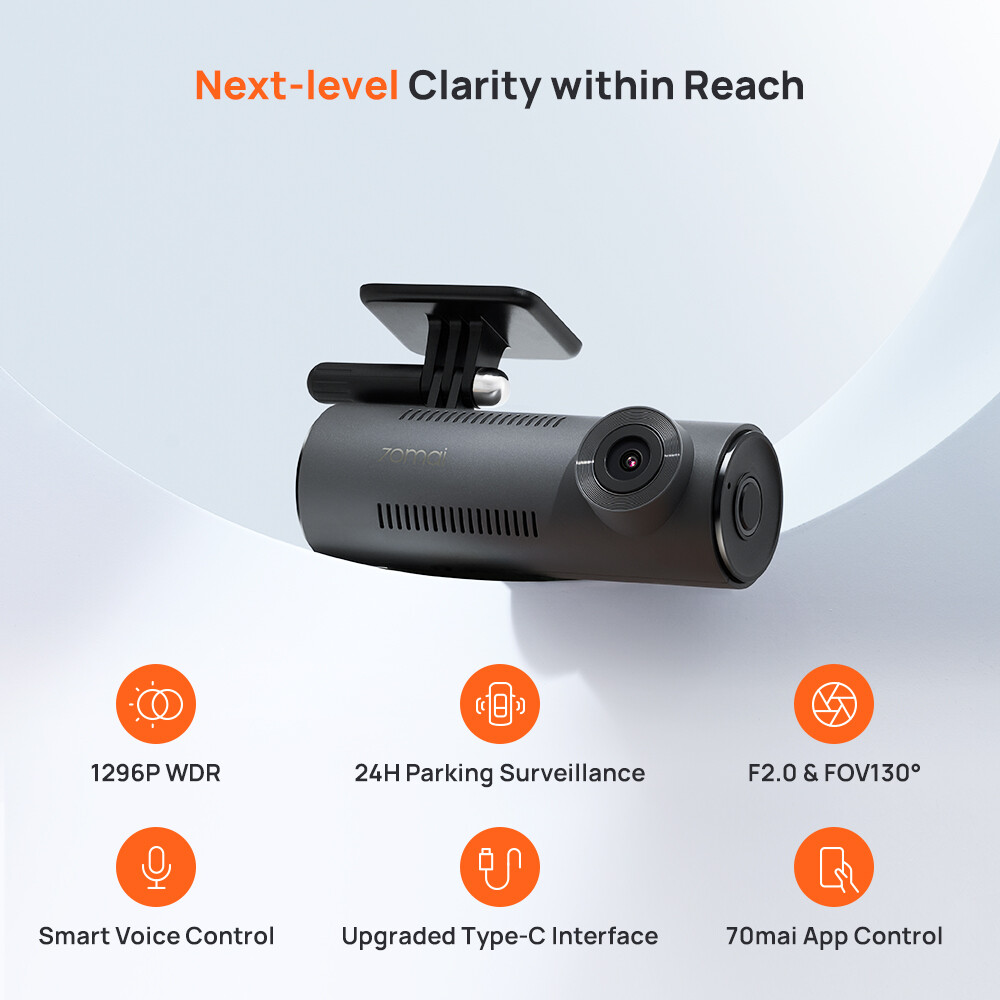 70mai M310 Car Dash Cam 2K HD APP Video Recording Camera Smart Dashcam DVR AU