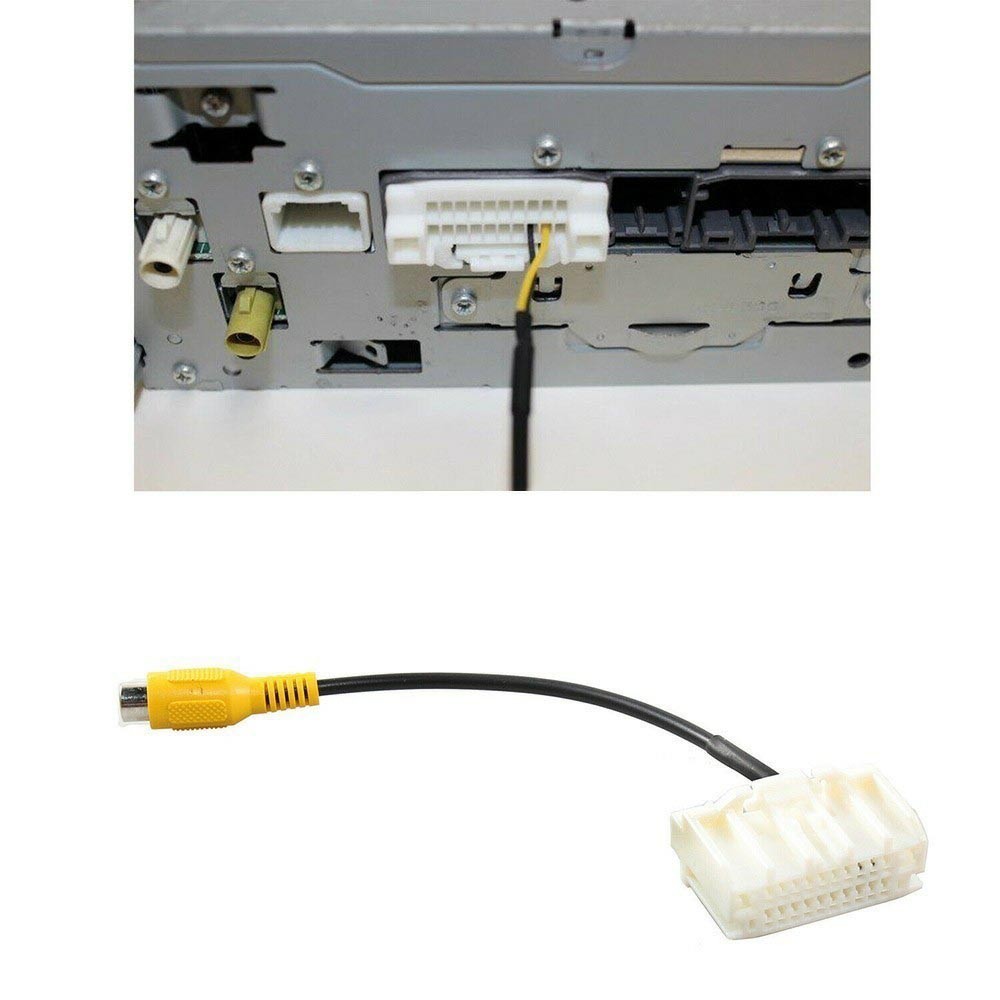 Aftermarket Backup Camera Video Input Harness for Jeep Wrangler Factory Radio