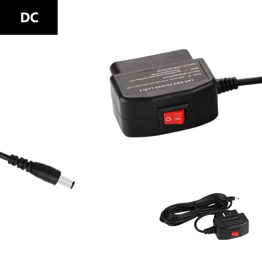 Universal Rearmaster OBD Power Cable for 12V Devices, w/ Acc Mode TESTED