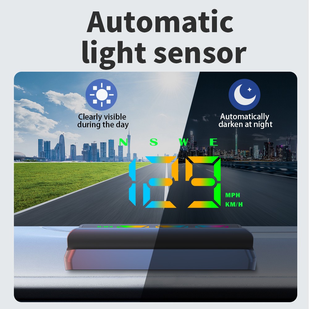 Universal Car HUD Head Up Display With GPS Speedometer For All Vehicles