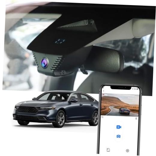 4K Dash Cam Suitable for Honda Accord 2023 2024 2025 Hybrid LX Front 4K Only