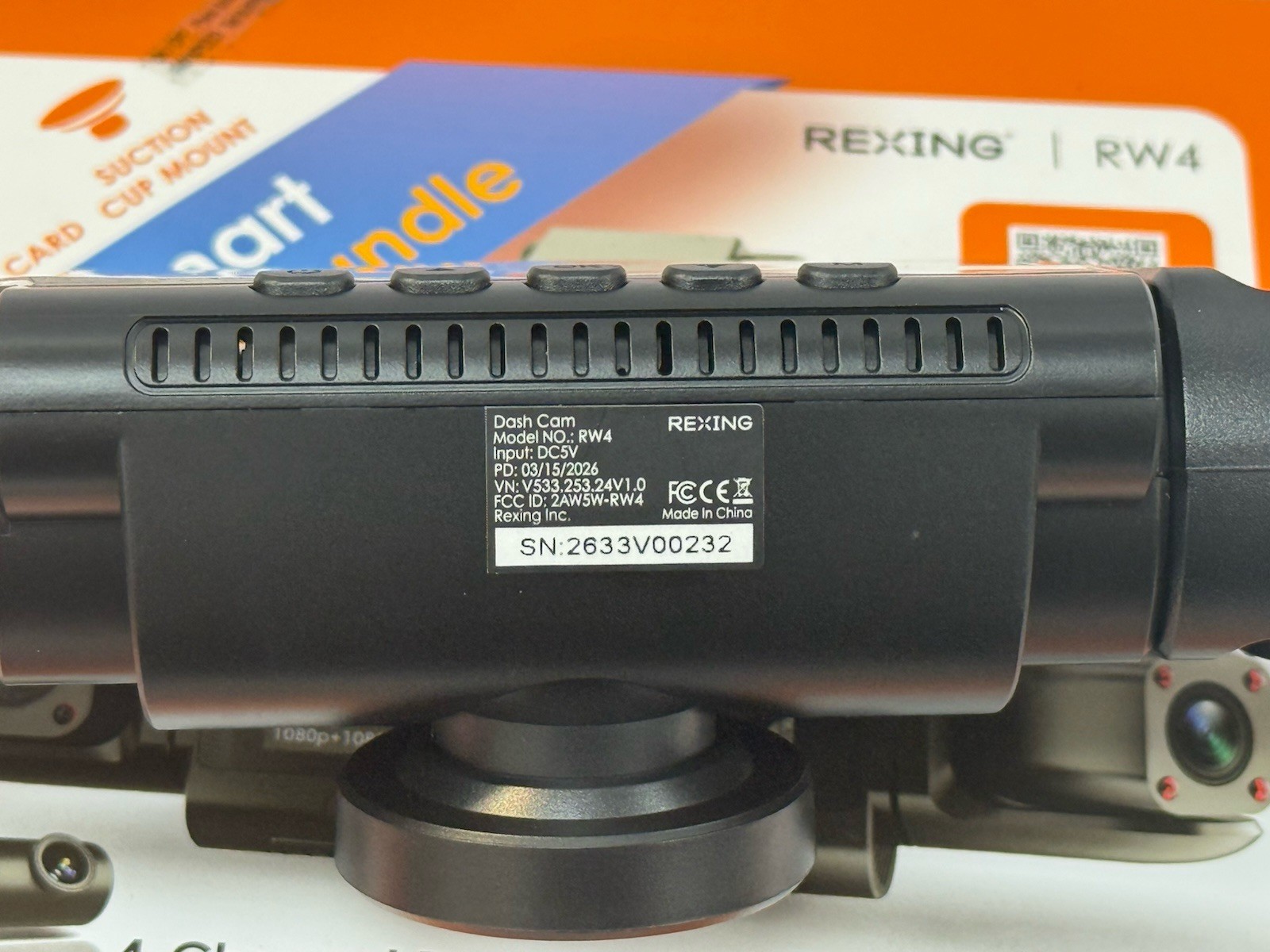 Rexing RW4, 4 Channel Recording 1080p Front, Rear, Cabin, Side 4 Channel Dashcam