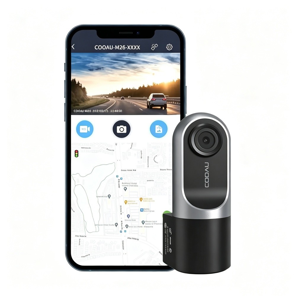 1080p FHD Dash Cam with Parking Monitor & G-Sensor Supercapacitor, Night Vision