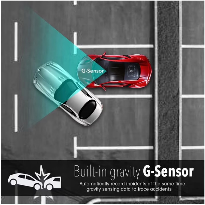 Espejo Retrovisor Con Camara Delantera y Trasera 3EN1 Coche Dash Cam Video DVR