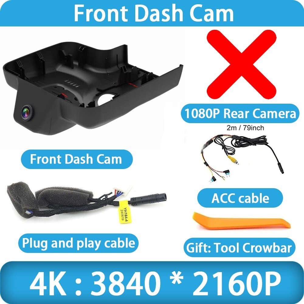 Plug and Play 4K 2160P Wifi DVR Dash Cam Camera for Buick Encore GX 2020-2025