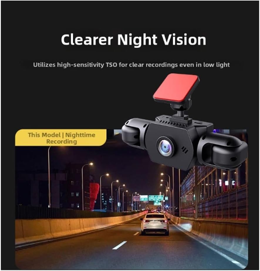360° Full View Dashcam – 4K UHD Front & Smart Parking Camera with Loop Recording