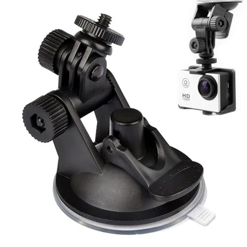2 Pack Dash Cam Suction Cup Mount with 1/4 Screw Thread Windshield Camera