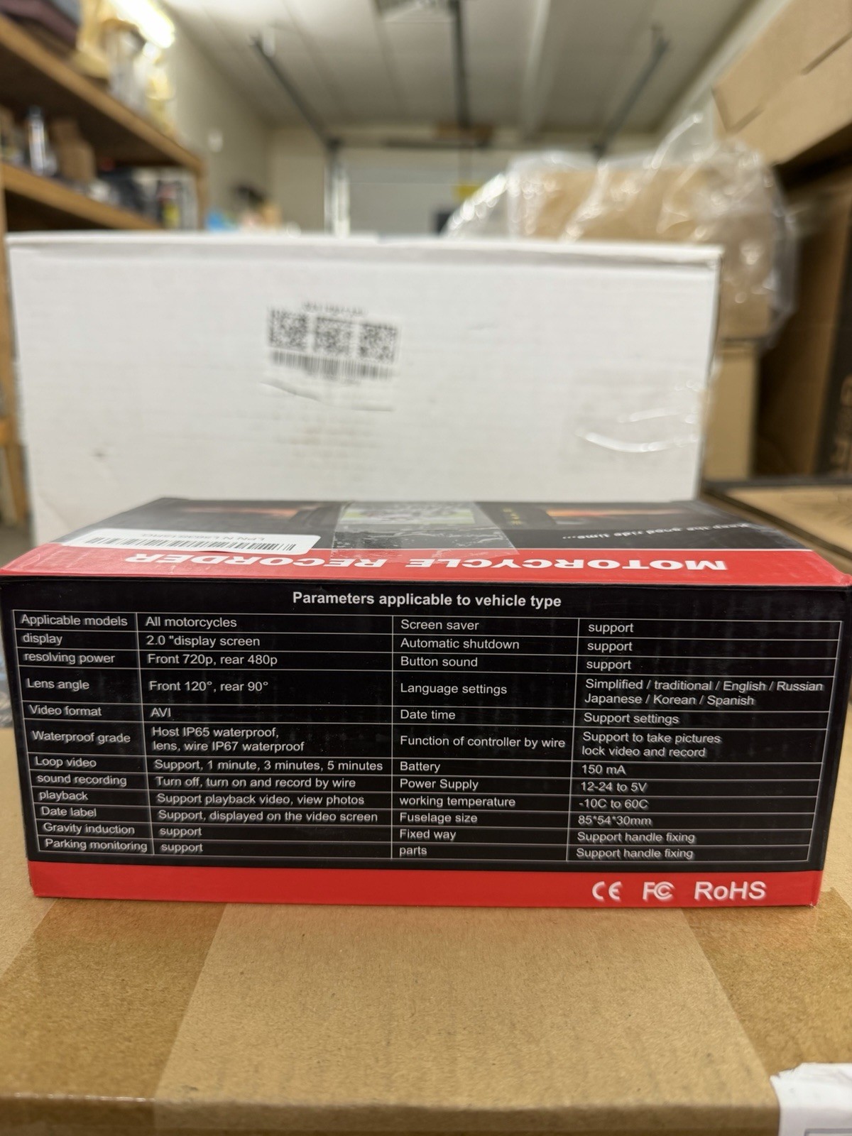 CAMECHO Dash Cam Front and Rear, IP65 Waterpoorf Dual Dash Camera Motorsports