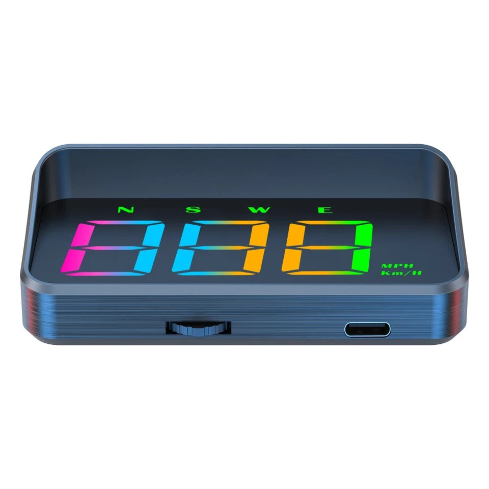 GENERIC HUD COLOR DIGITAL AUTO GPS SPEEDOMETER HEAD UP DISPLAY – BLACK