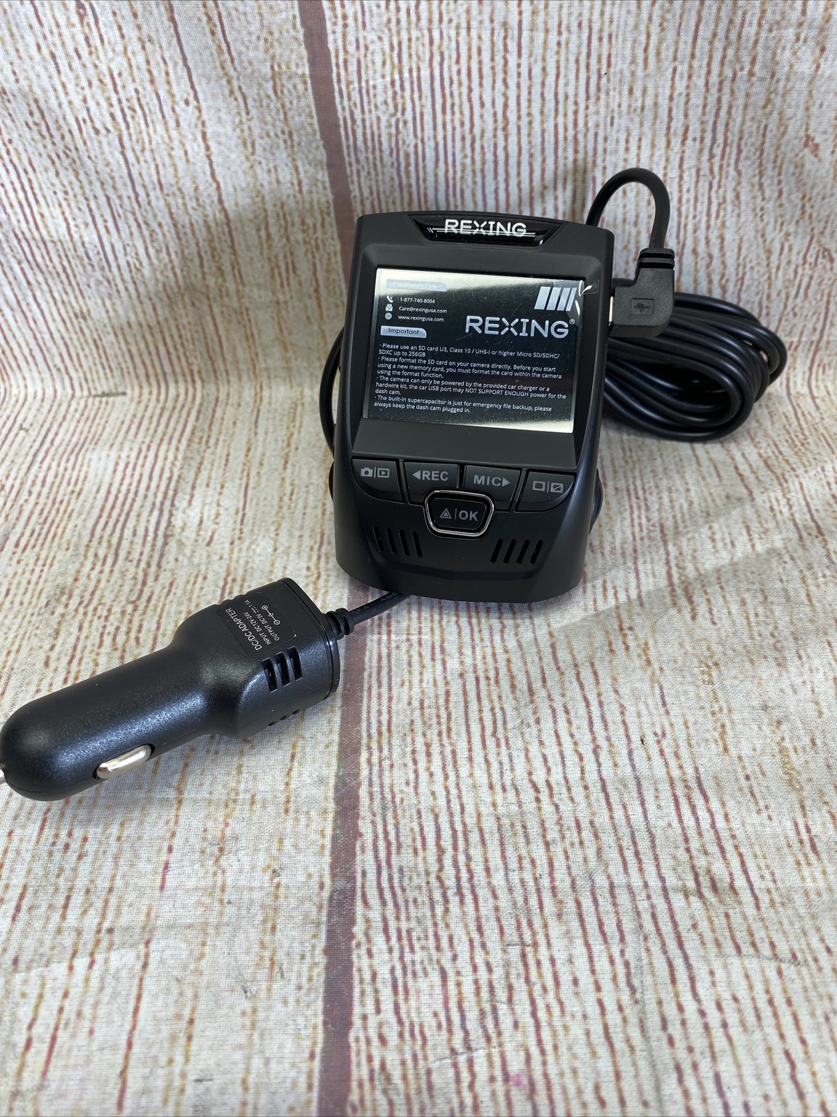 New Rexing V1-4k 2.4 inch 1080p LCD FHD Car Dash Camera Recorder Wi-Fi READ