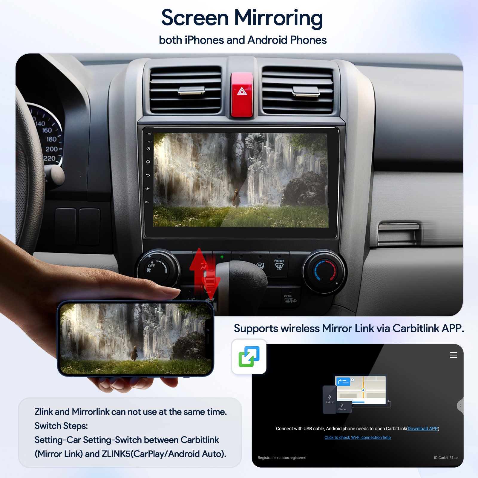 Android 13 9″ Car Stereo Radio GPS Wifi Touch Screen FM Fit For Honda CRV 07-11
