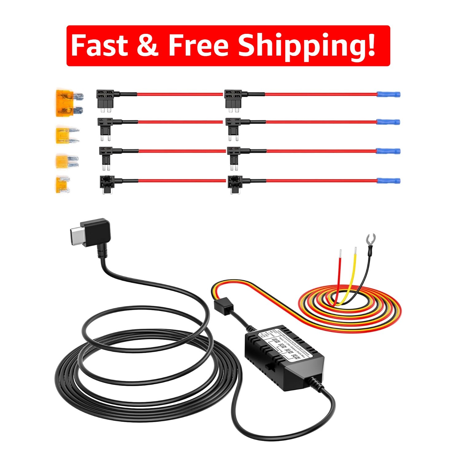 Efficient HK4 Hardwire Kit for 12/24V Vehicles with Automatic Parking Mode