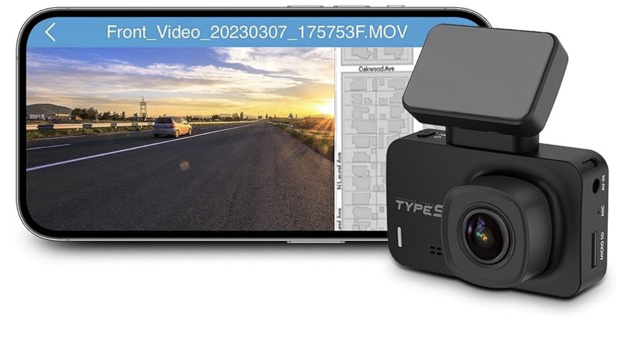 Type S T401 4K Dual View Dash Cam W/AI Driver Assistance & in-Car Surveillance