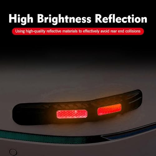 Car Bumper Anti-Collision Strip, 3D Reflective Door Edge Anti-Scratch 2 PCS Red