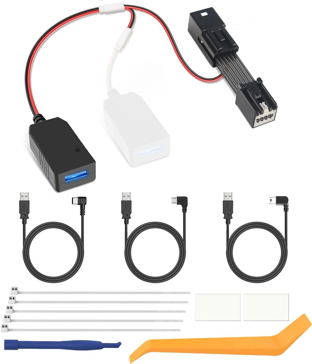 GMC Chevy Cadillac Buick Dash Cam Power Adapter with Built-in USB, Plug & Play**