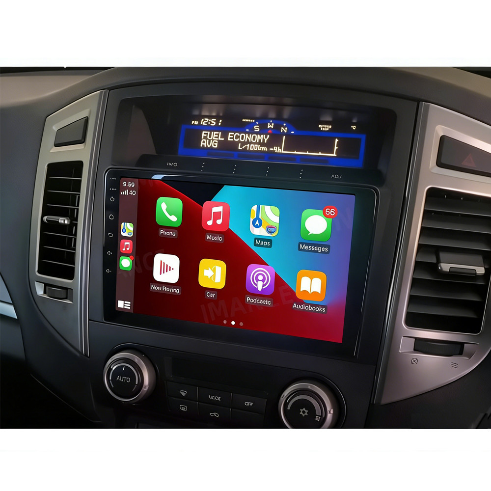 9”Wireless Carplay Android Auto Head Unit Radio For Mitsubishi Pajero 2006-2020