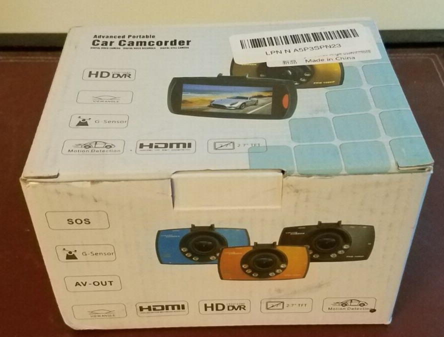 Car video Dashcam recorder HD 1080
