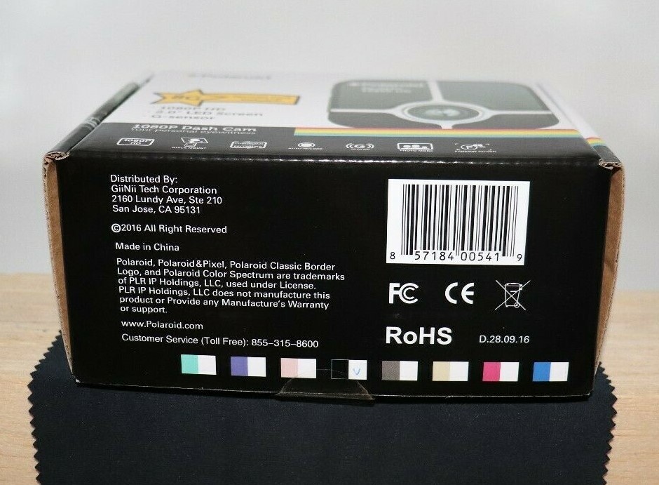 Polariod PD-E53H 1080P HD Dash Cam w/8G MicroSD Card