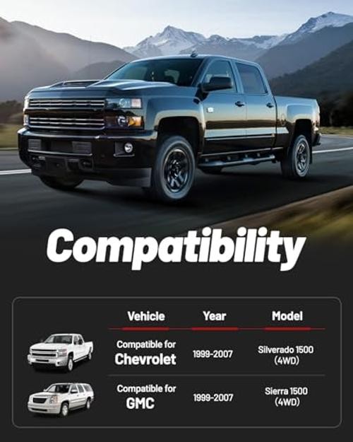 1-3″ Front and 3″ Rear Leveling Lift Kit Compatible With 1999-2007 Chevy