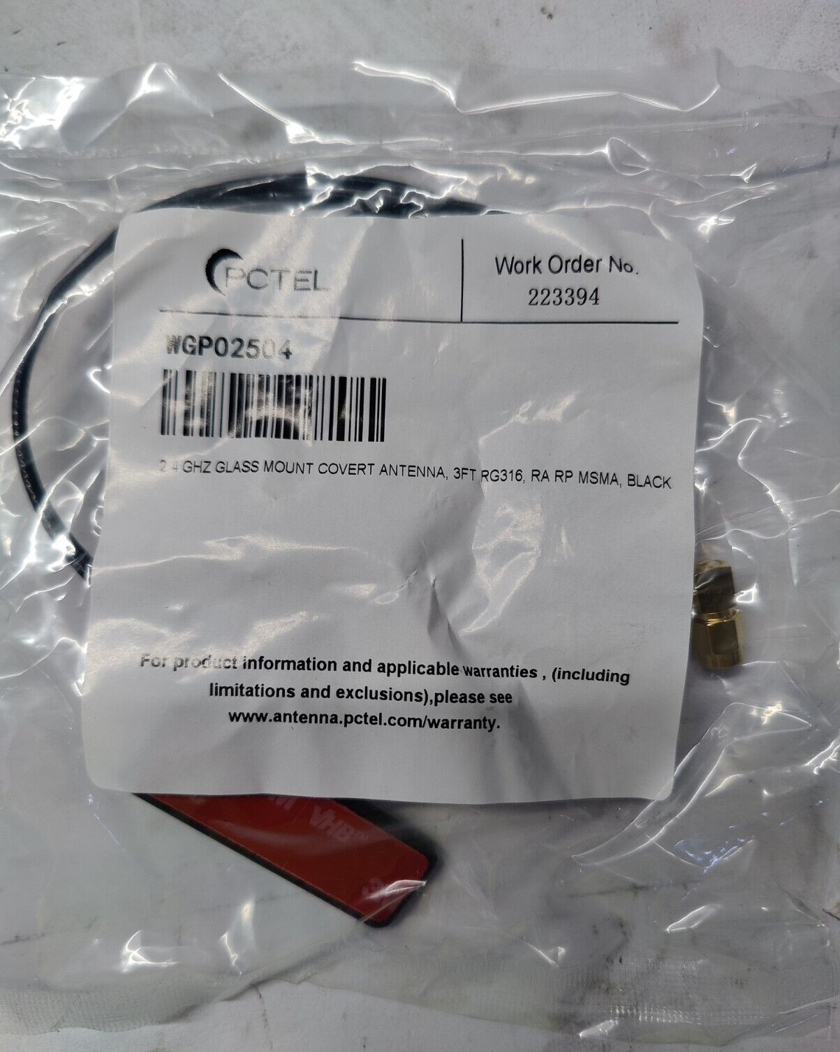 FOR PARTS Motorola # WGA00750 / WGA00751 HiFi Microphone WatchGuard System