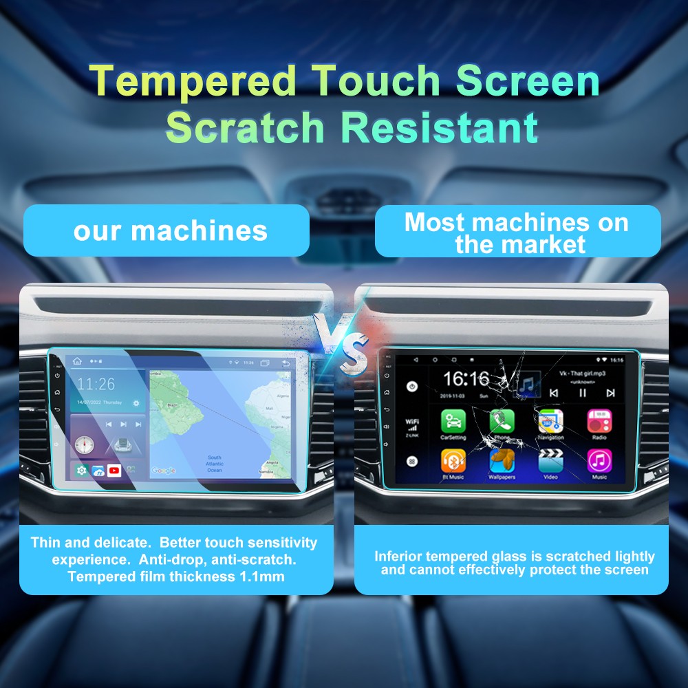 7” Wireless Carplay Android Auto Head Unit Car Radio For Toyota Hilux 2005-2014