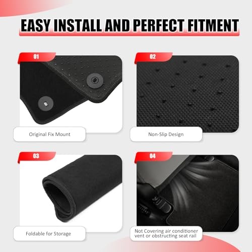 Nylon Car Floor Mats for Kia K4 – OE Fitment – Fits 2025-2026 Kia K4